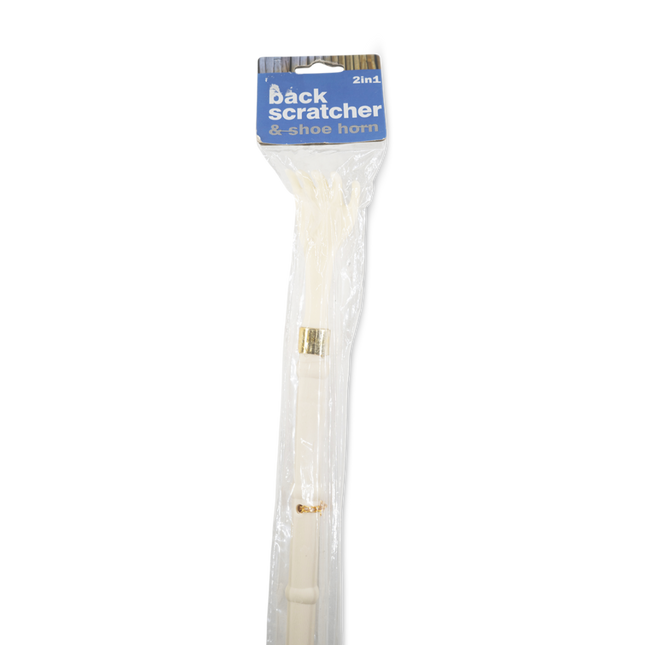 Back Scrather Off White 2 in 1 Shoe Horn and Back Scrather