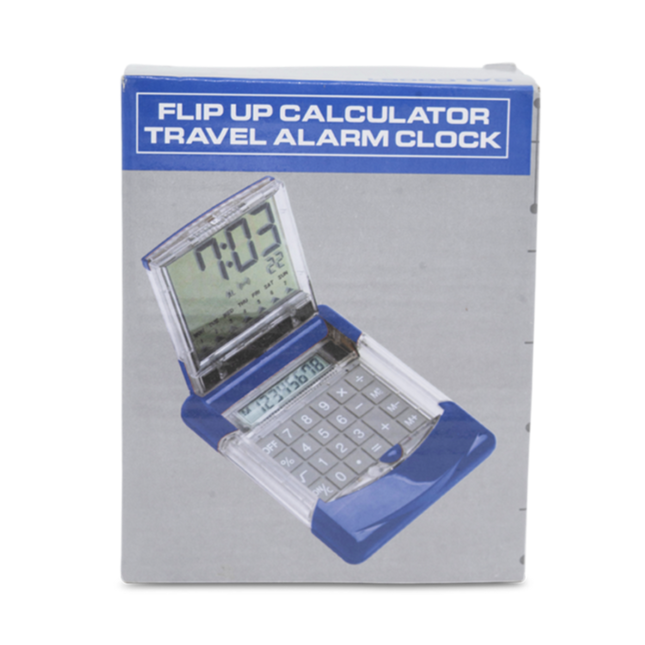 Flip Up Calculator Alarm Clock