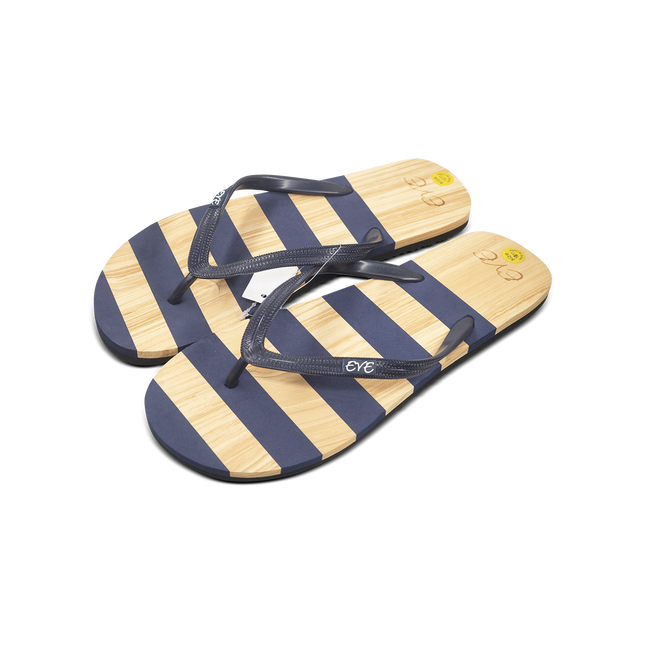 EveBlack & Tan Flip Flops