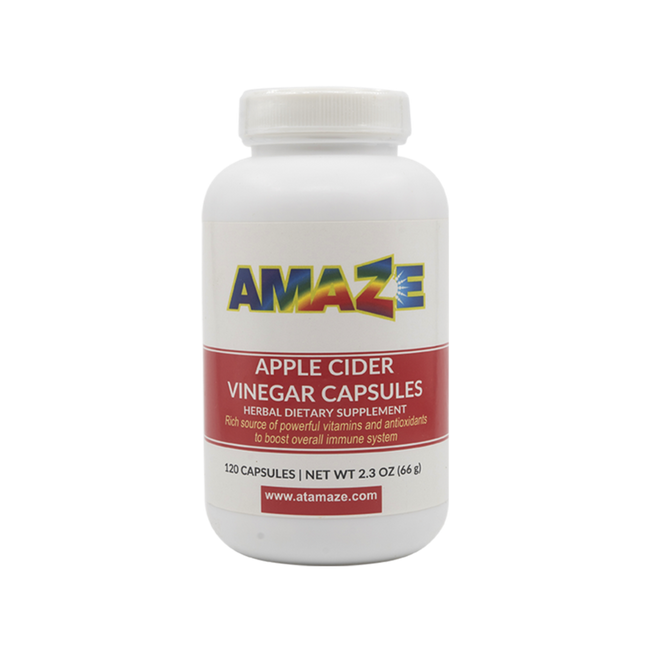 AMAZE Apple Cider Vinegar Caps - 120