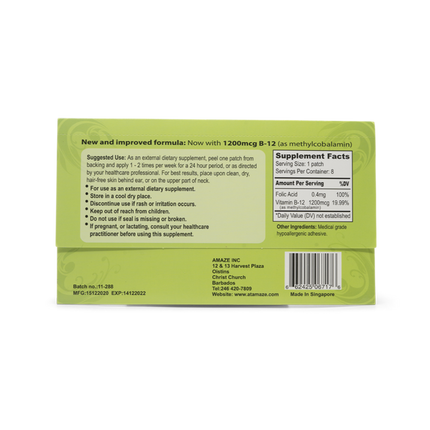 AMAZE Vitamin B12 Energy Patch