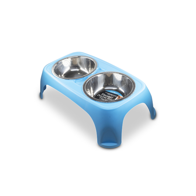 Elevated Double Bowl Feeder