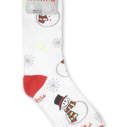 Mamia Red and White Christmas Themed Socks