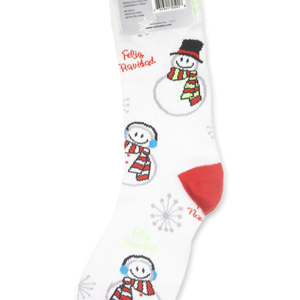 Mamia Red and White Christmas Themed Socks