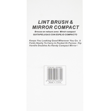 Mirror 2-in-1 Compact Mirror and Lint brush