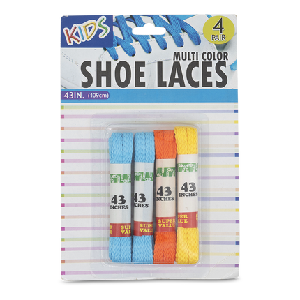 LacesKids laces 3 pairs Blue/Orange/Yellow