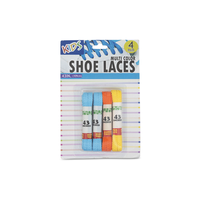 LacesKids laces 3 pairs Blue/Orange/Yellow