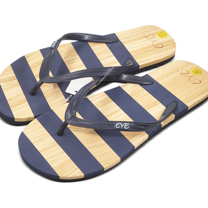 EveBlack & Tan Flip Flops